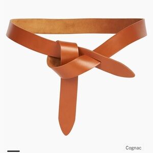 Isabel Marant Brown Knotted Leather Belt S,M .L NEW Cognac